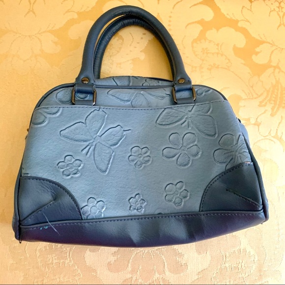 Handbags - Blue Floral Small Purse/Handbag